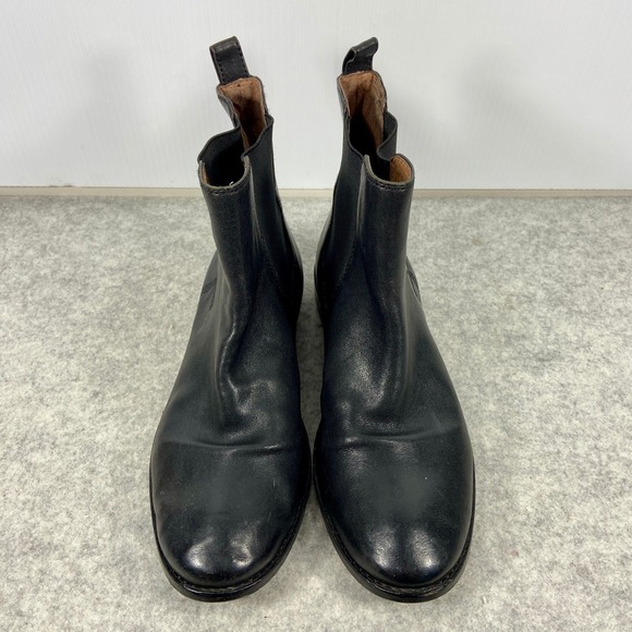 Frye Anna Black Leather Chelsea Ankle Boots 3479259 Womens 9M - Picture 3 of 8